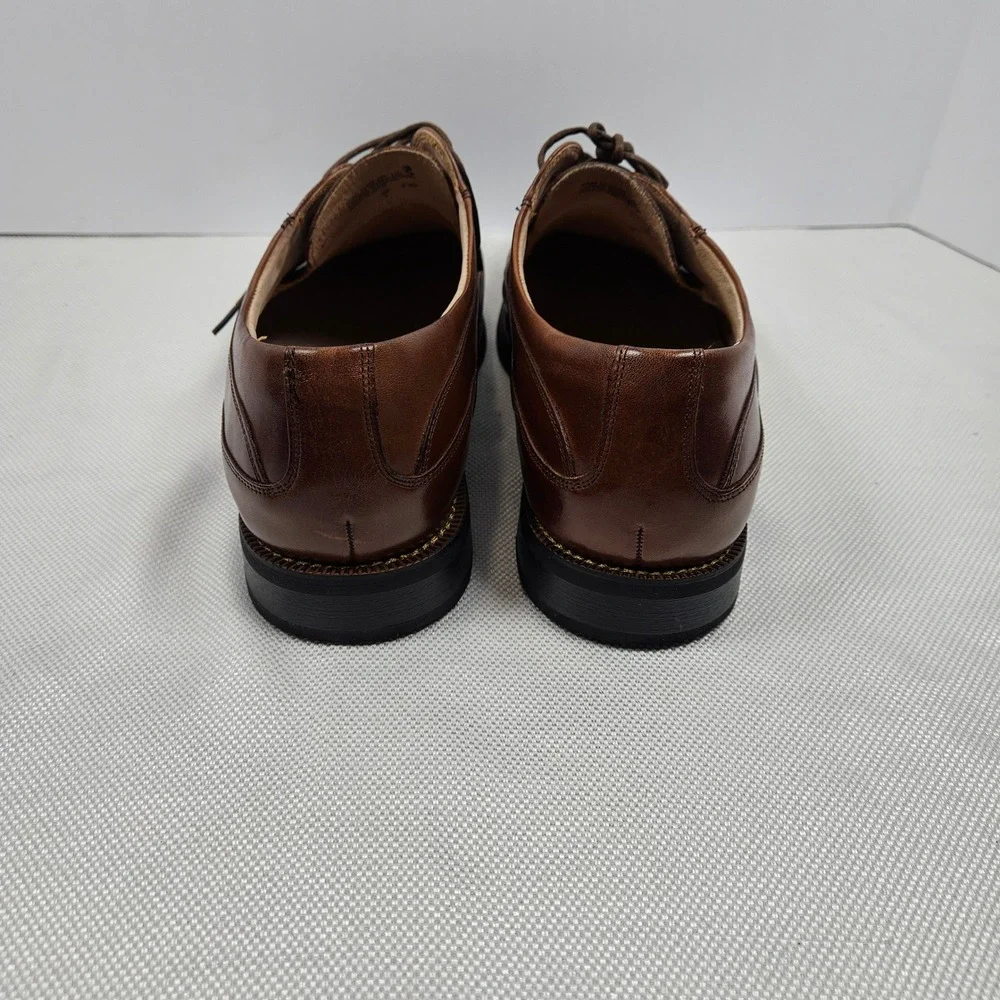 Florsheim Alav Brown Leather Bicycle Toe Derby Shoes Mens 12 D‎ 11256-200